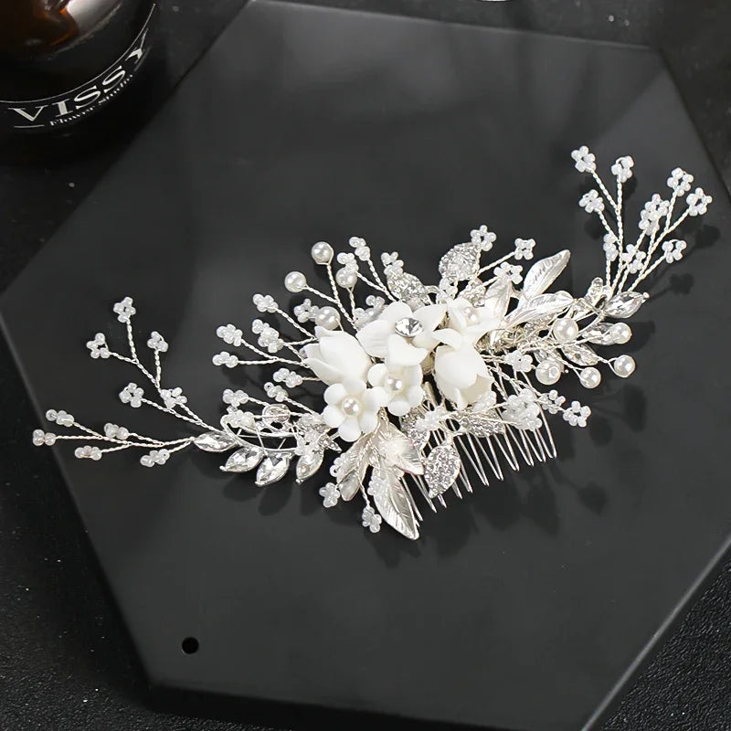 Pearl & Crystal Bridal Hair Comb