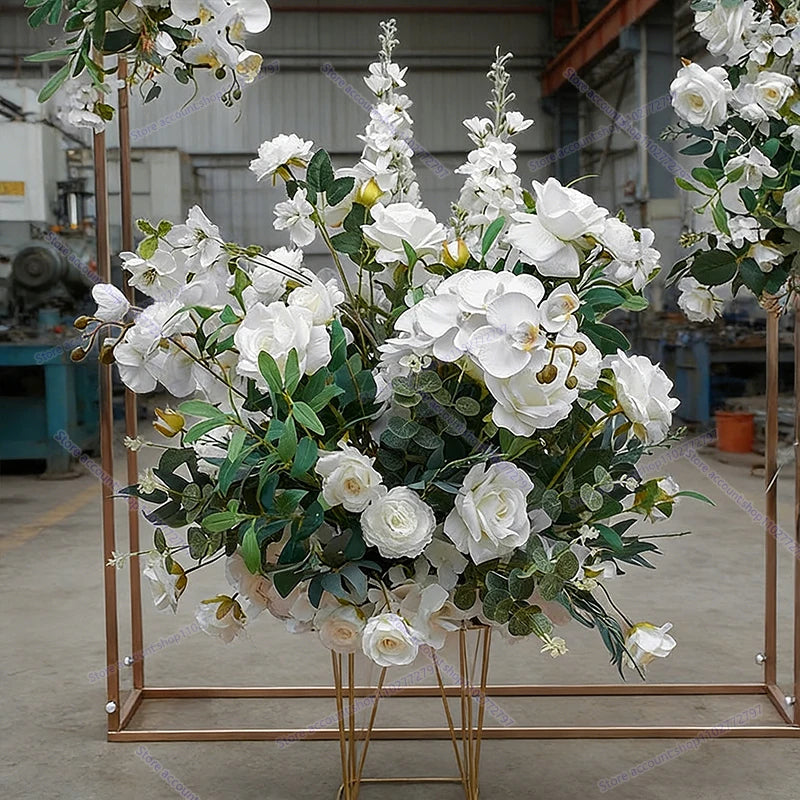 Forest Style Triangle Flower Row Wedding Decoration