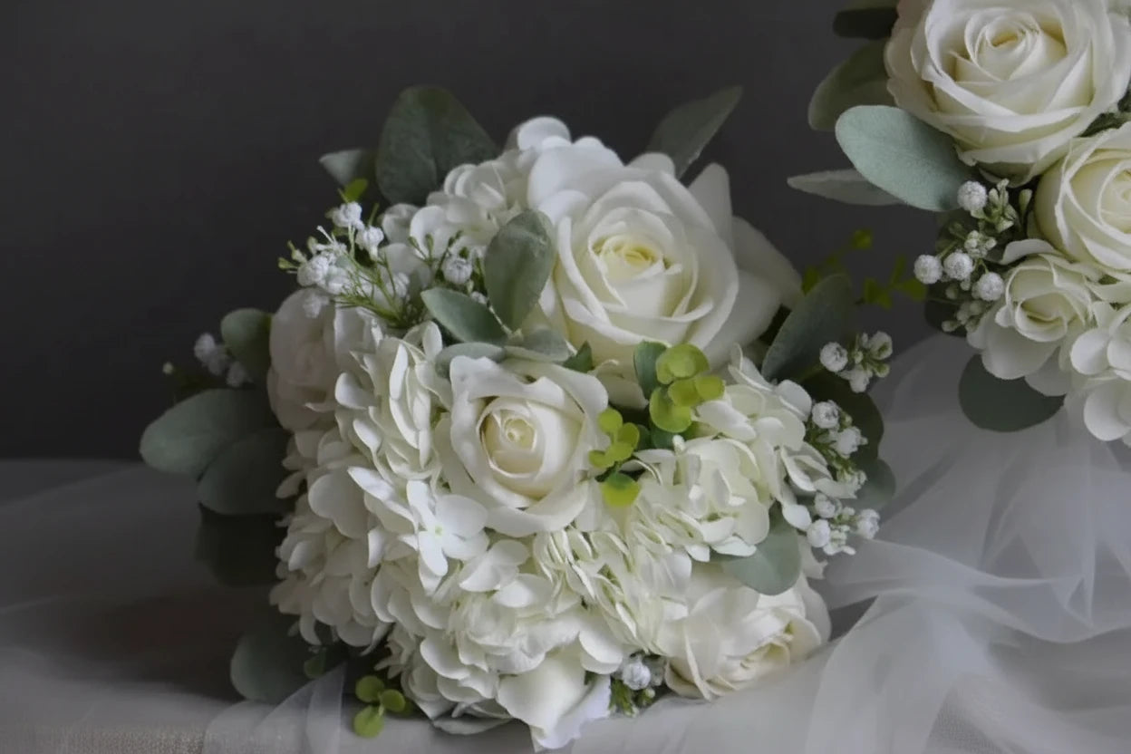 Rustic Ivory Bridal Bouquet