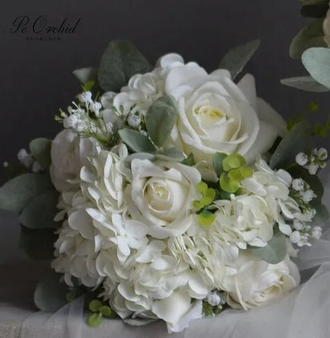 Rustic Ivory Bridal Bouquet