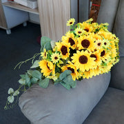 Sunflower Cascading Bridal Bouquet