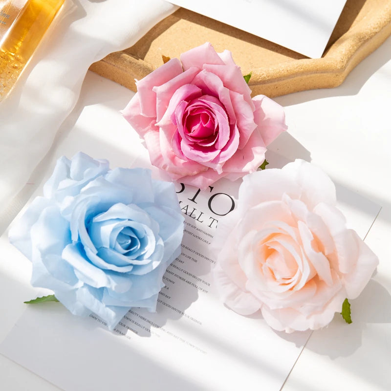 Silk Rose Heads