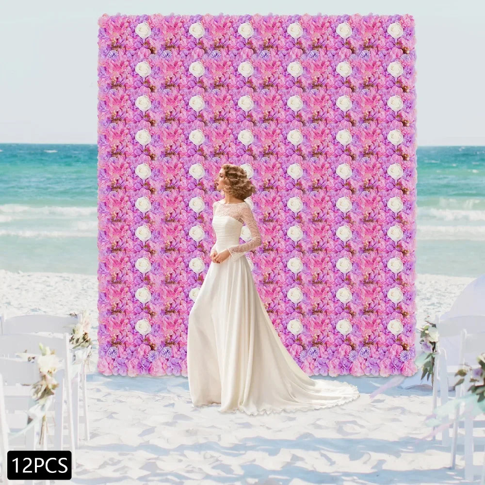 3D Floral Wall Panel Wedding Backdrop Decor
