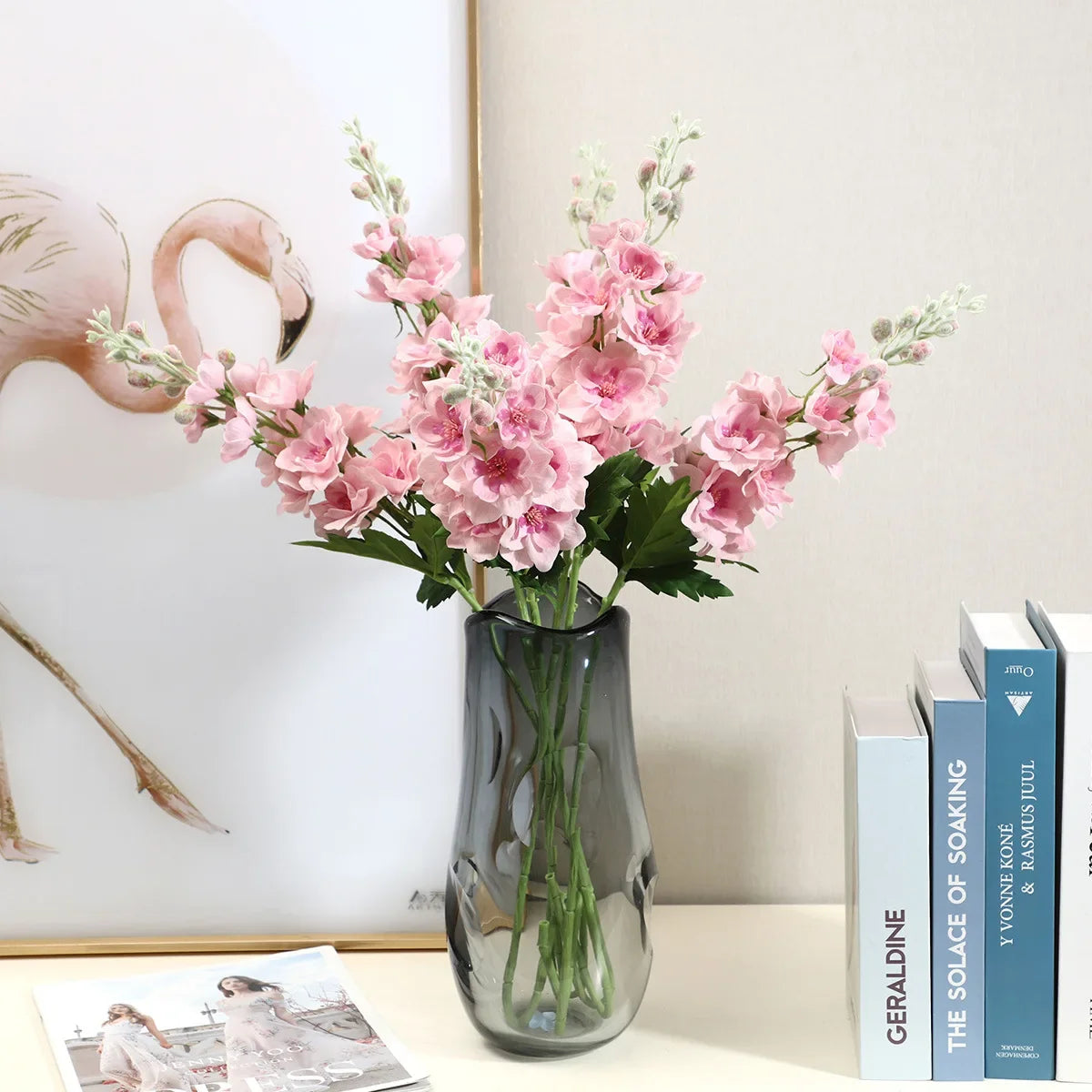 Real Touch Delphinium Flower Stem – 7 Colors
