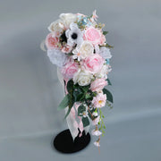 Pastel Waterfall Bridal Wedding Bouquet