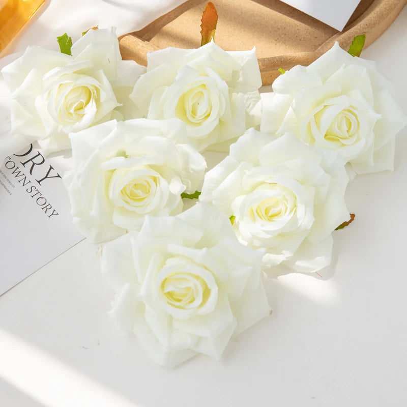 Silk Rose Heads