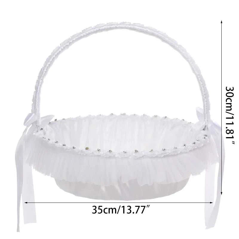 Flower Girl Baskets for Weddings Large Wedding Baskets for Flower Girl