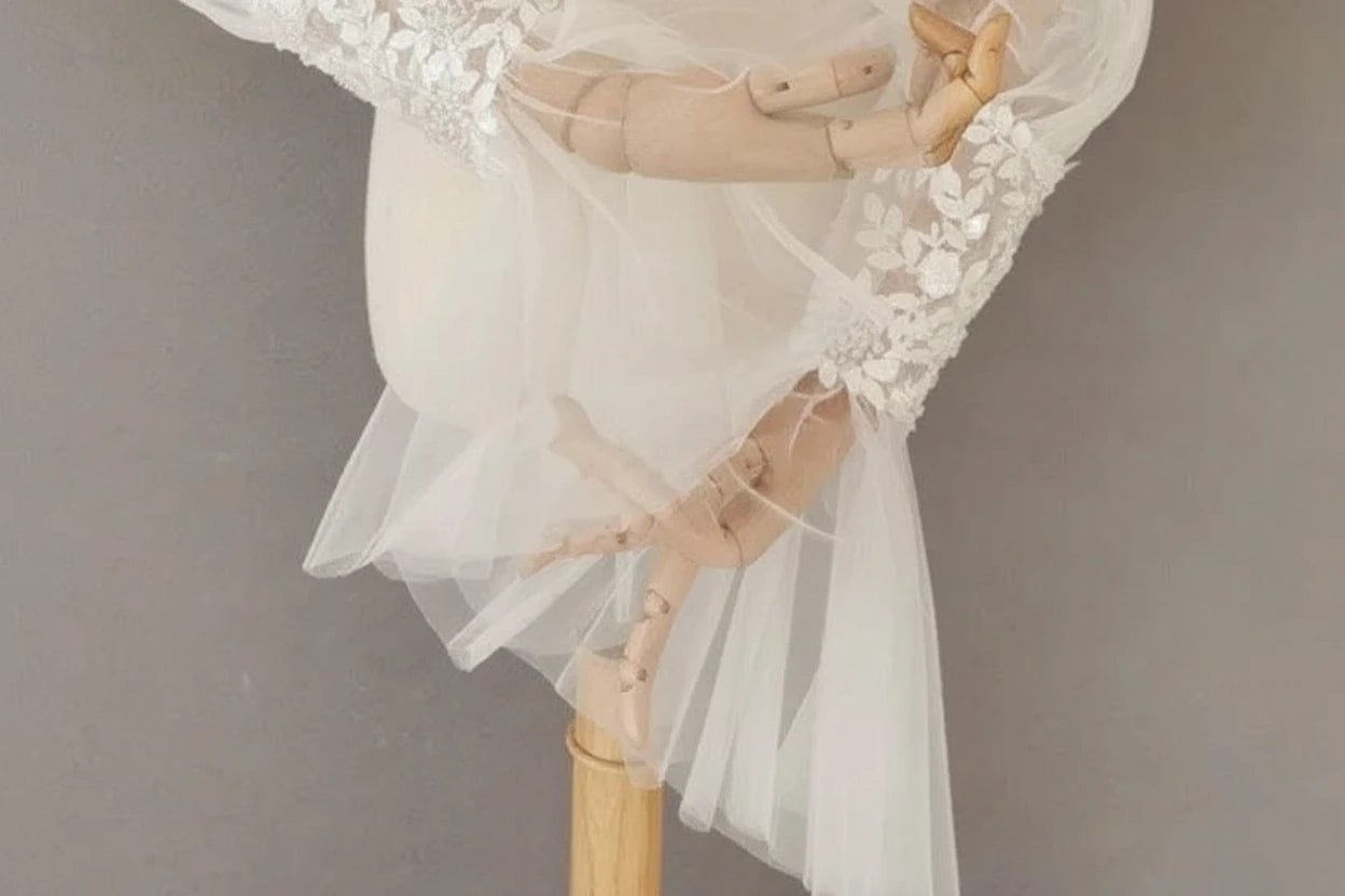 Elegant Sheer Bridal Sleeve Gloves