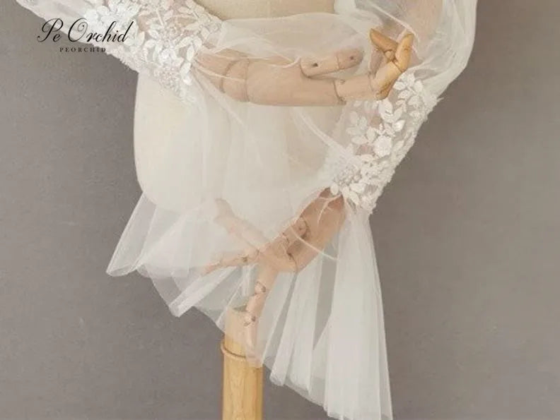 Elegant Sheer Bridal Sleeve Gloves