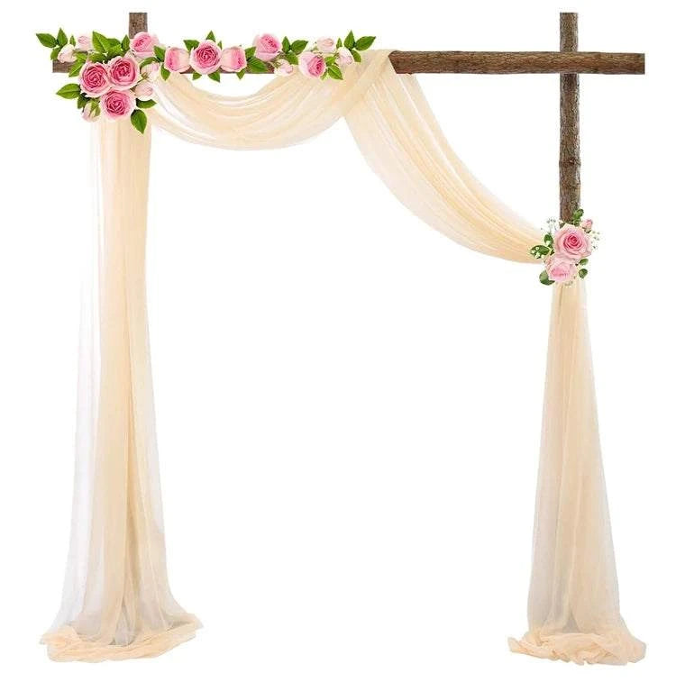 Wedding Arch Drape Chiffon Fabric Draping Curtain Drapery Wedding Birt
