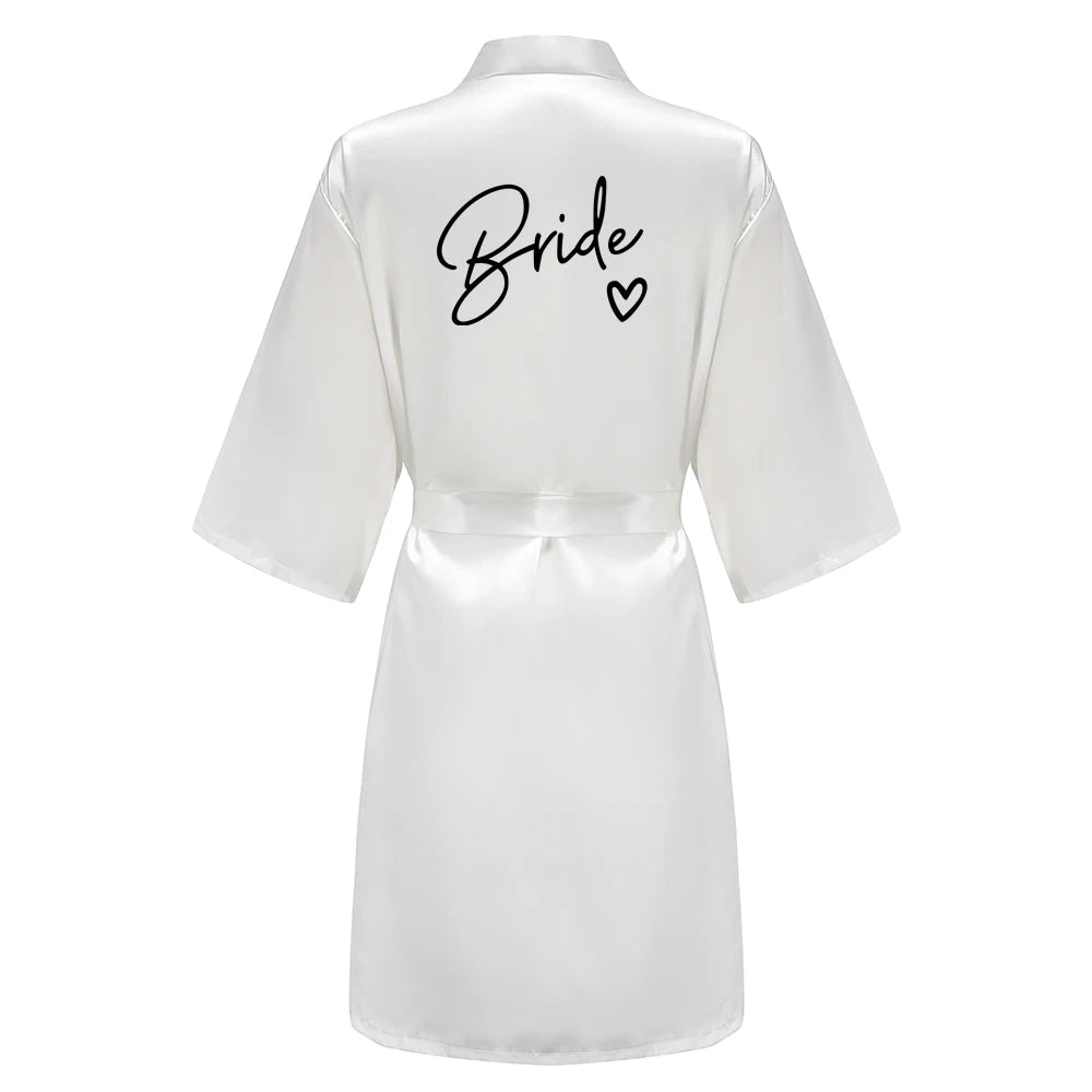 Kimono Satin Robes for the Wedding Party