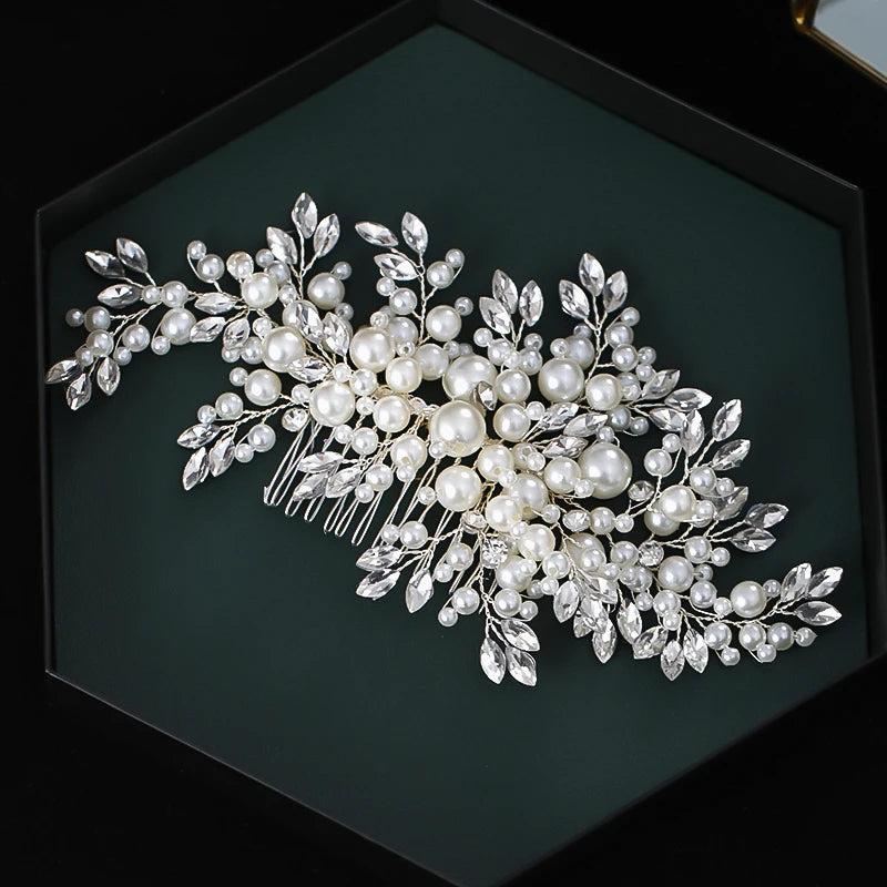 Pearl & Crystal Bridal Hair Comb