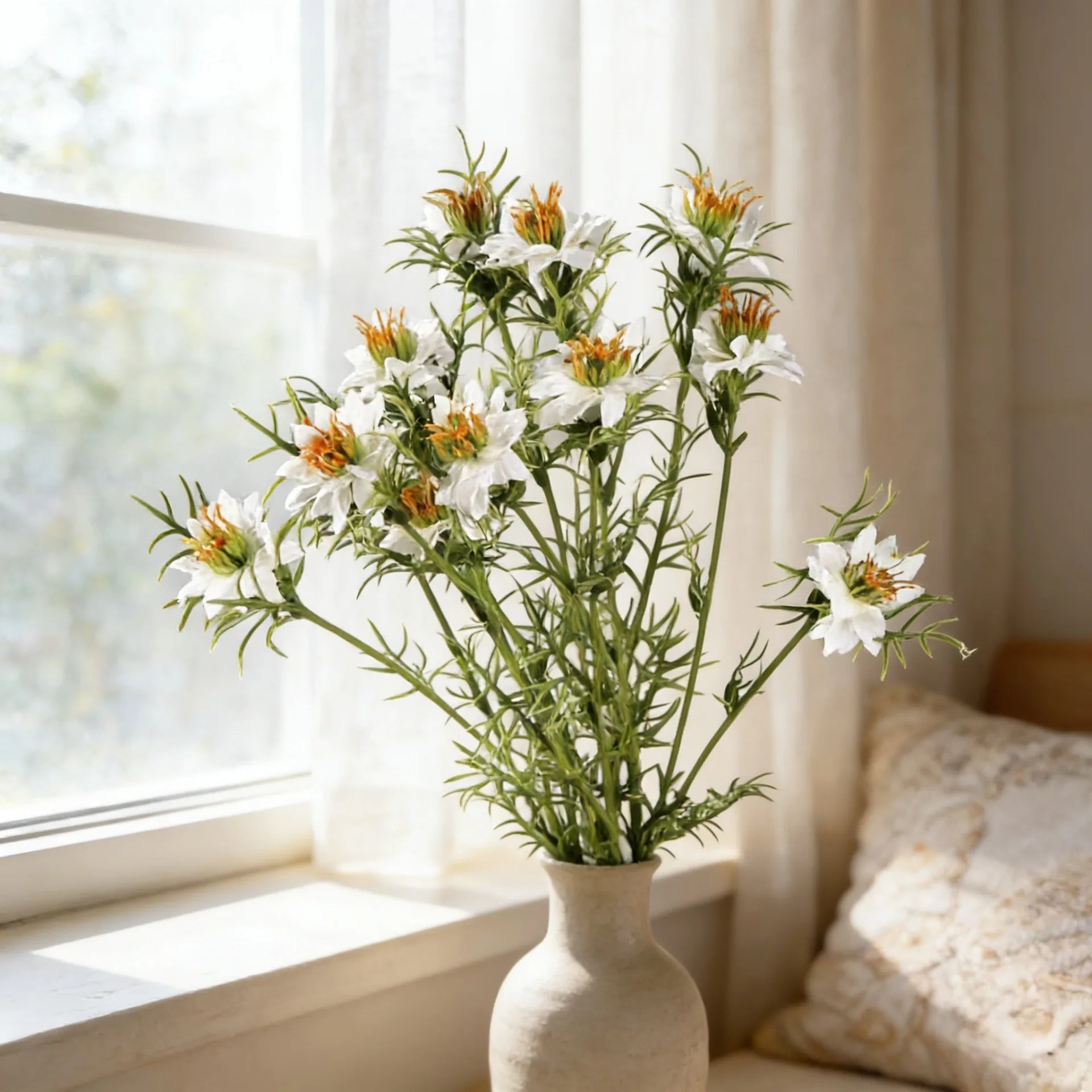 Nigella Daisy Wildflower Spray Stem