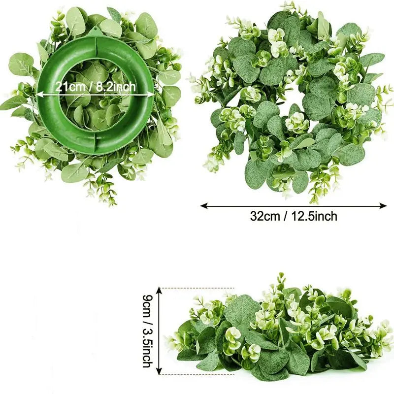 Artificial Eucalyptus Leaf Wreath