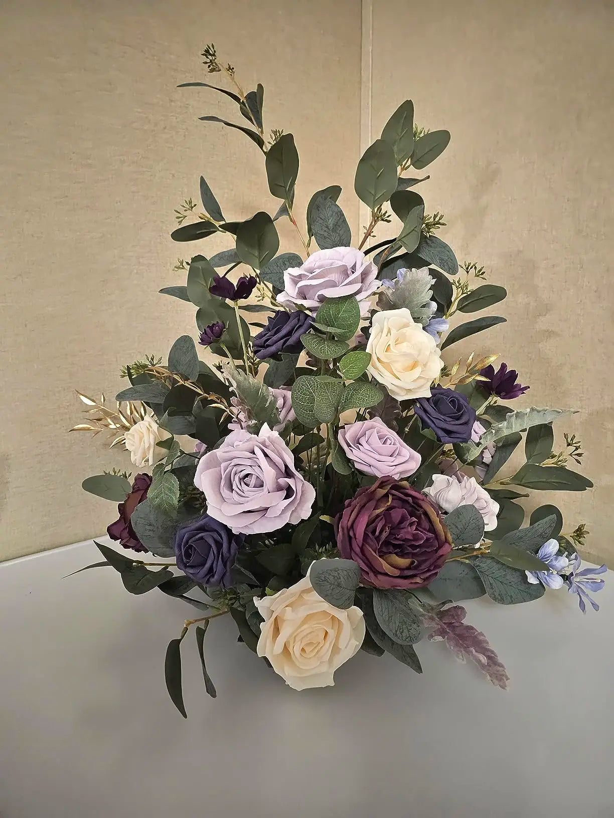 Premium White Green Floral Centerpiece Wedding Decor