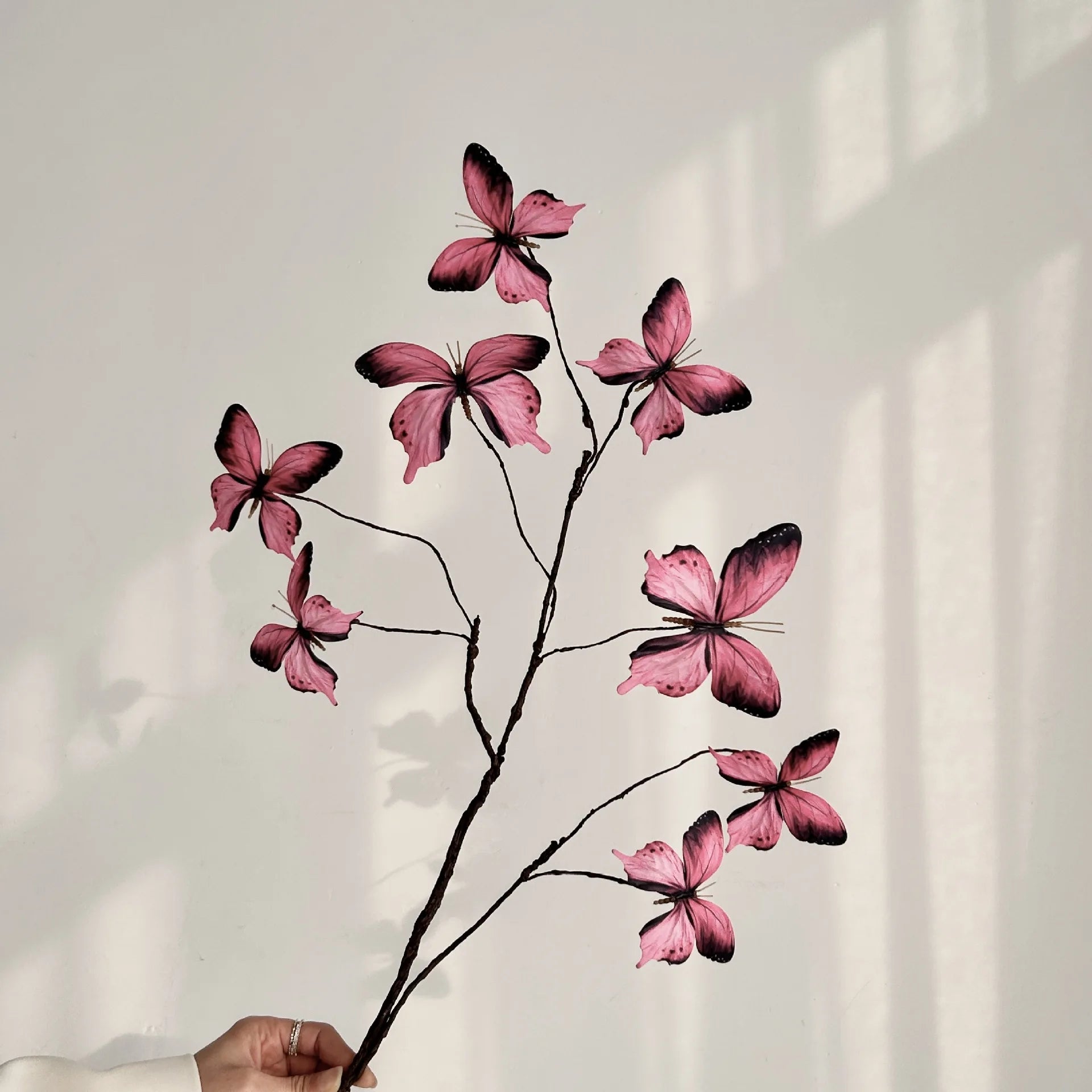 Faux Butterfly Flower Arrangement Decor