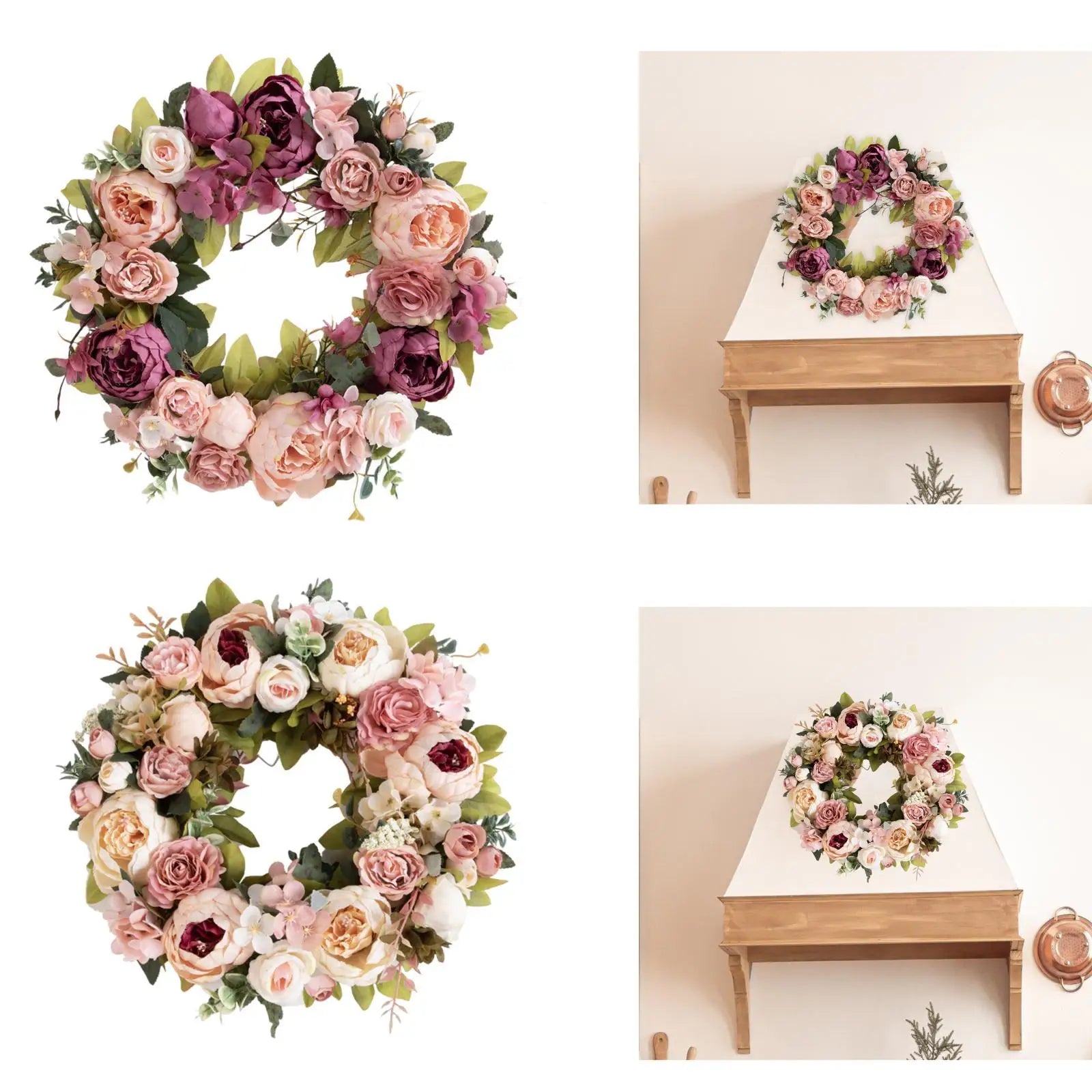 Premium Peony Door Wreath