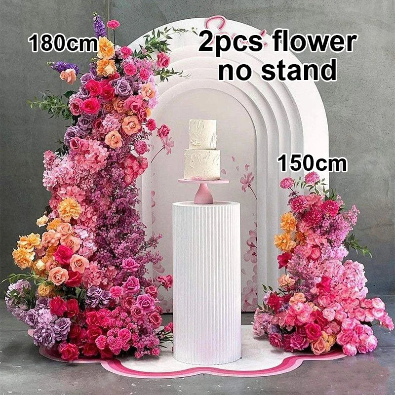 Rose Flower Row Wedding Table Runner Decoration