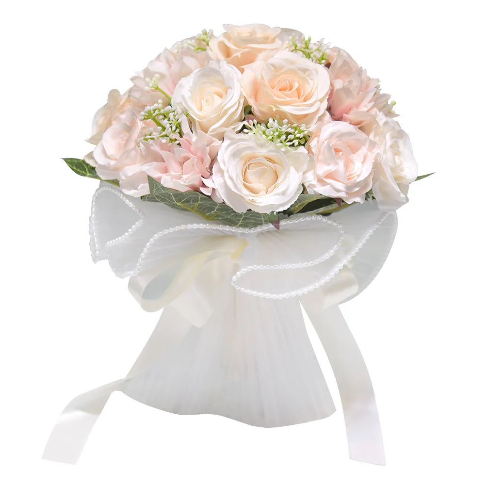Rose Bouquet - Bridal Toss or Flower Girl Bouquet