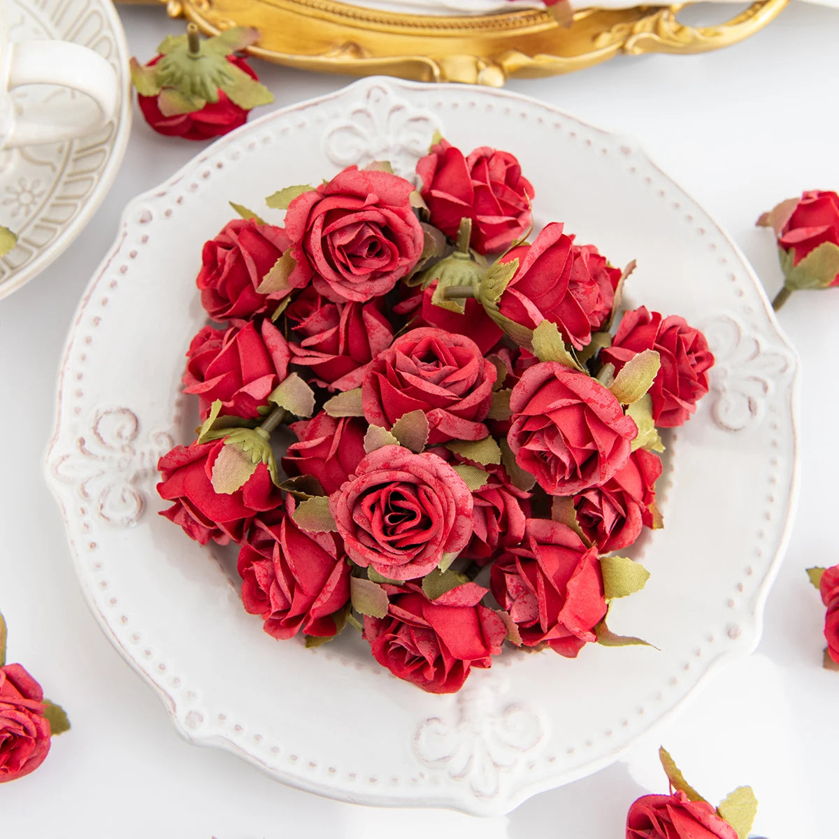 Mini Silk Rose Craft Flowers