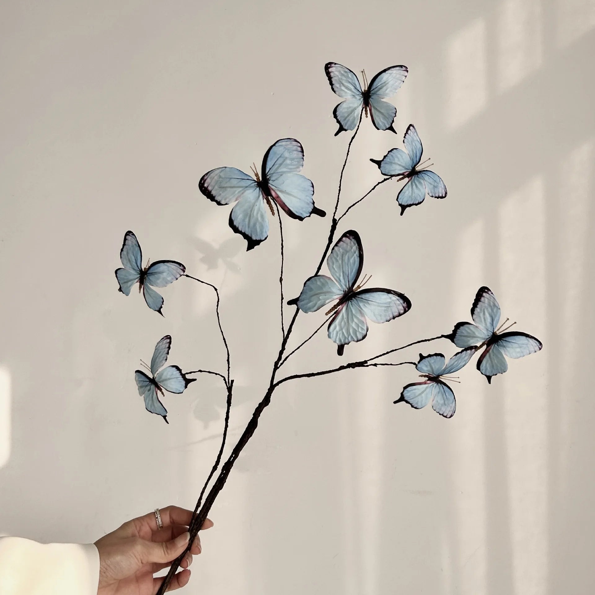 Faux Butterfly Flower Arrangement Decor