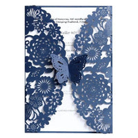 25/50piece Festival Party Invitation Letter Laser Hollow European Invi