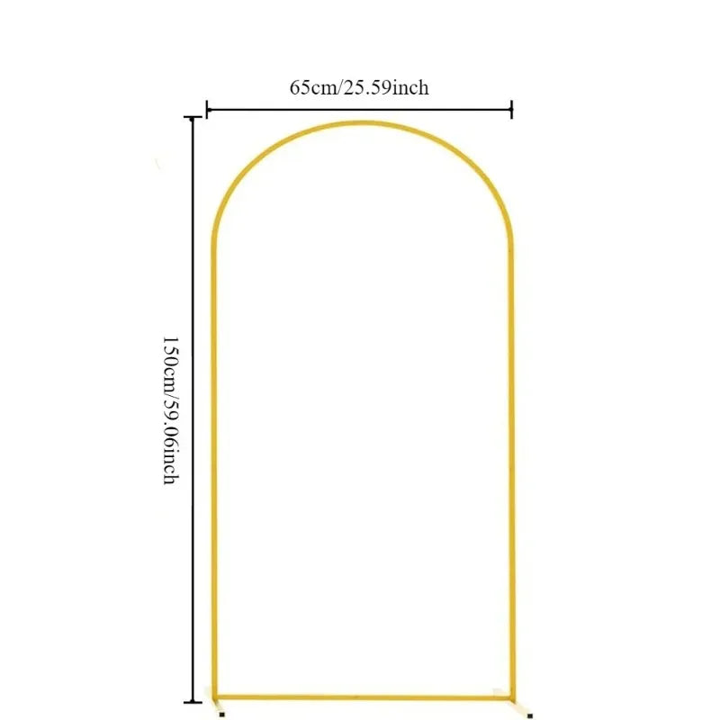 Gold Wedding Arch Stand Event Backdrop Frame