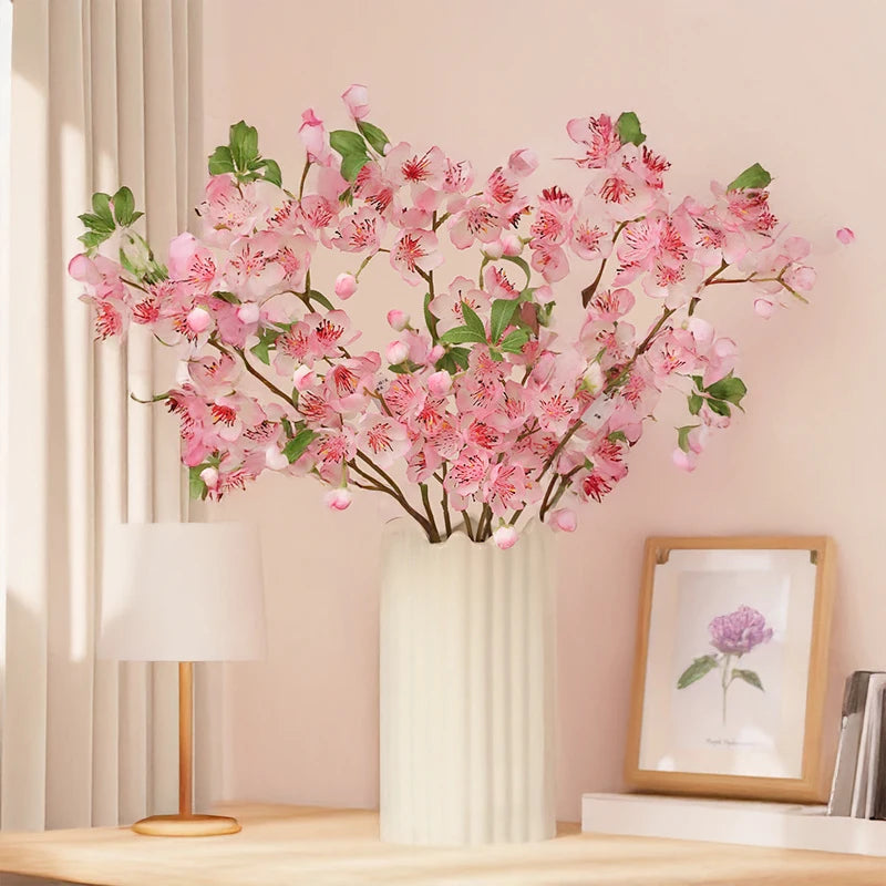 32in Artificial Peach Blossom Branch