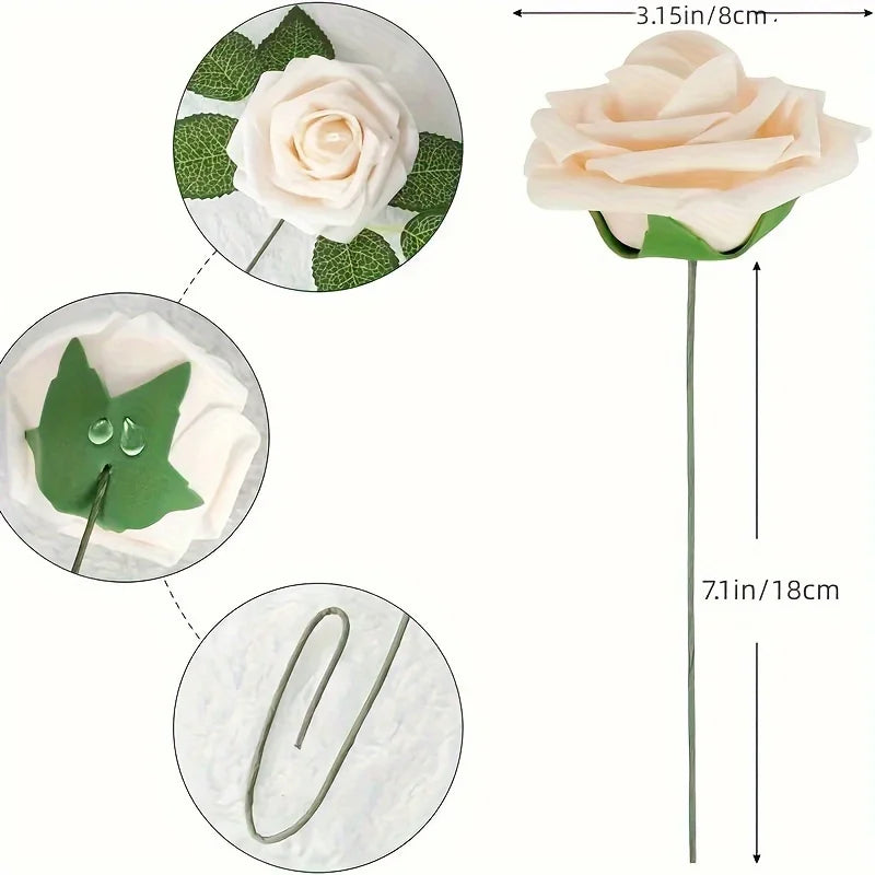 Dusty Rose Foam Rose Box