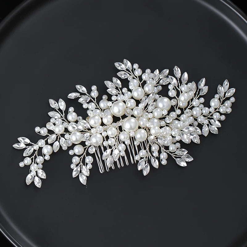 Pearl & Crystal Bridal Hair Comb