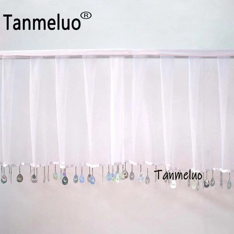 10Meter Long White Roof Drapery Panels Sheer Tutu Fabric Voile Ceiling