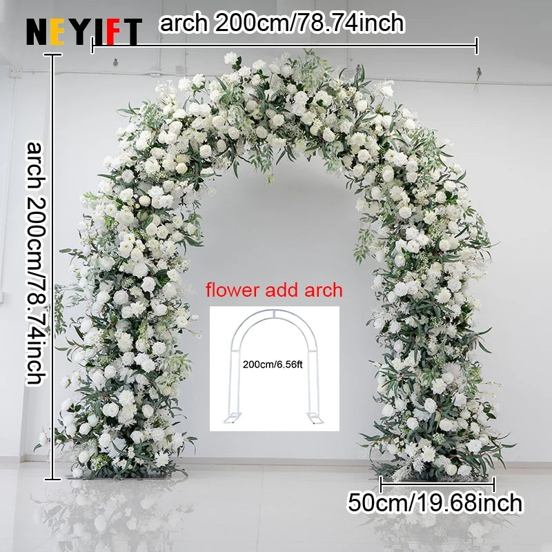 Green Olive Leaves White Rose Peony Flower Arrangement