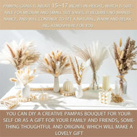 105pcs Natural Dried Flowers Pampas Floral Bouquet Boho Country Home D
