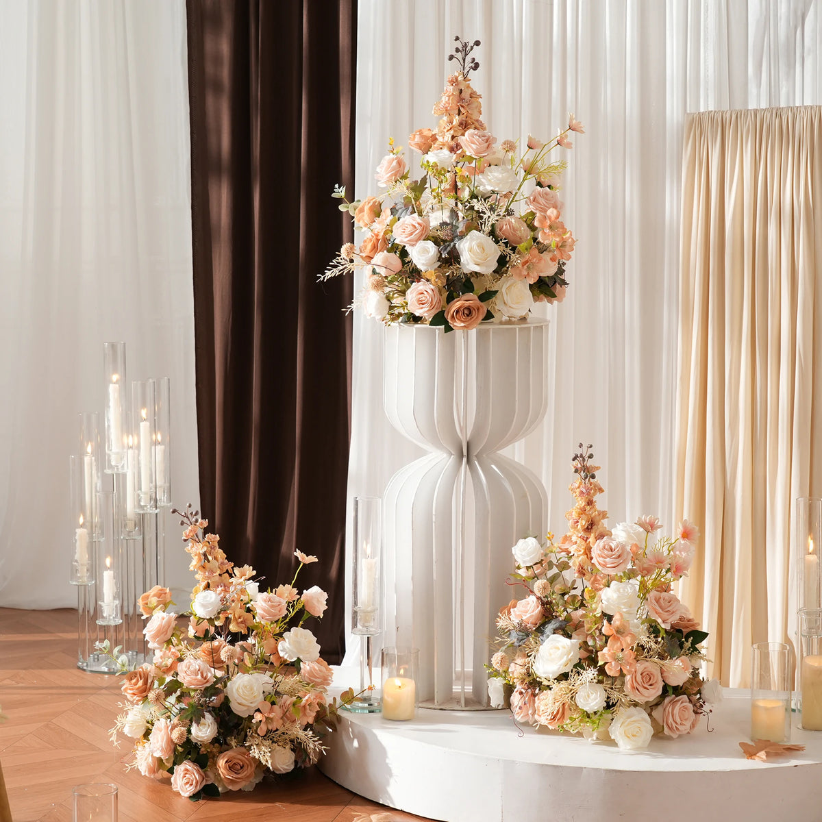 Lush Silk Floral Centerpiece Arrangement