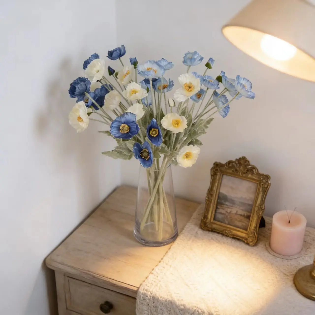 23.6in Artificial Poppy Flower