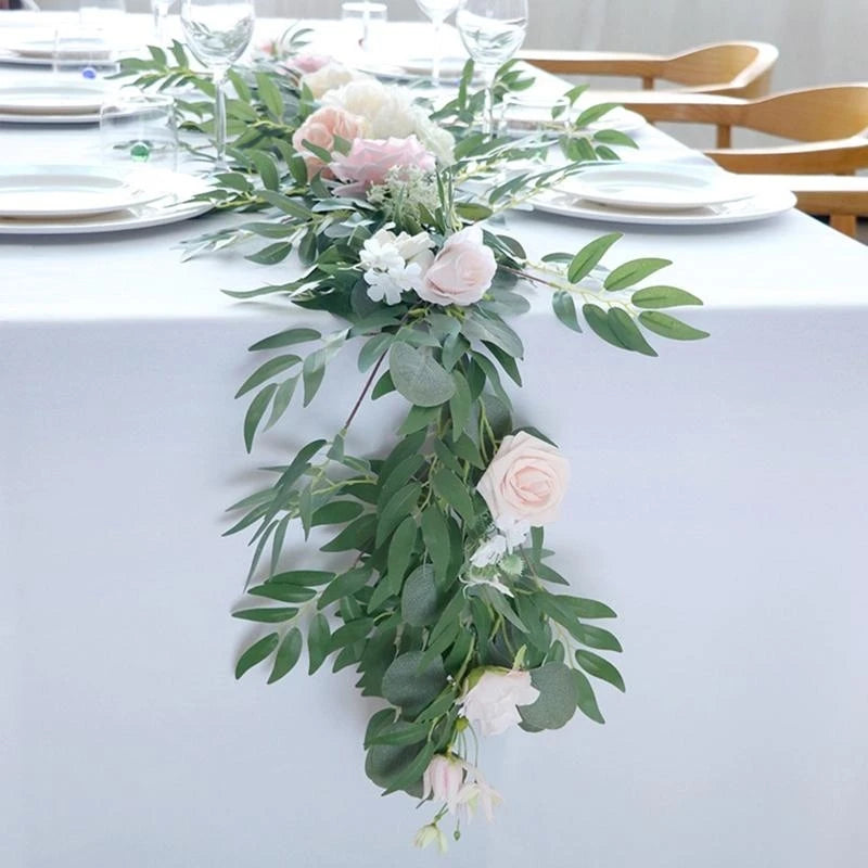 Green Leaf Rattan Vine Garland