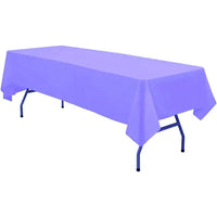 Plastic Table Cloth 54" x 72", Disposable Tablecloths Rectangle Table Cover, Plastic Table Cloths for Parties