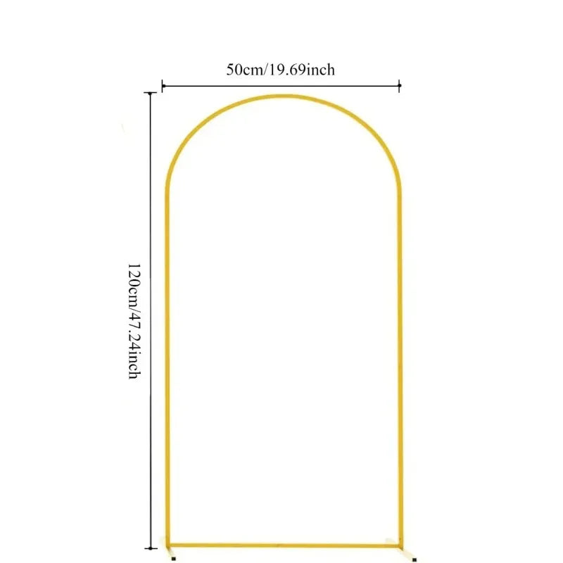 Gold Wedding Arch Stand Event Backdrop Frame