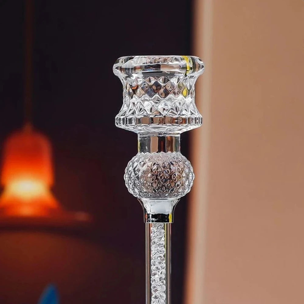 Crystal Candle Holder Set