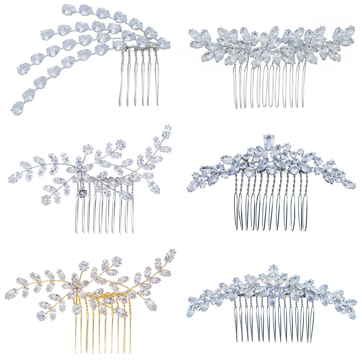 Crystal Flower Bridal Hair Comb