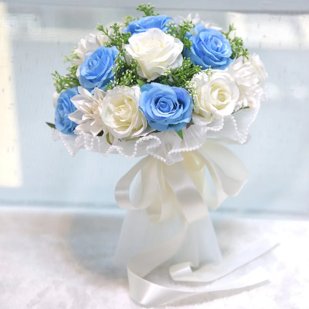 Rose Bouquet - Bridal Toss or Flower Girl Bouquet