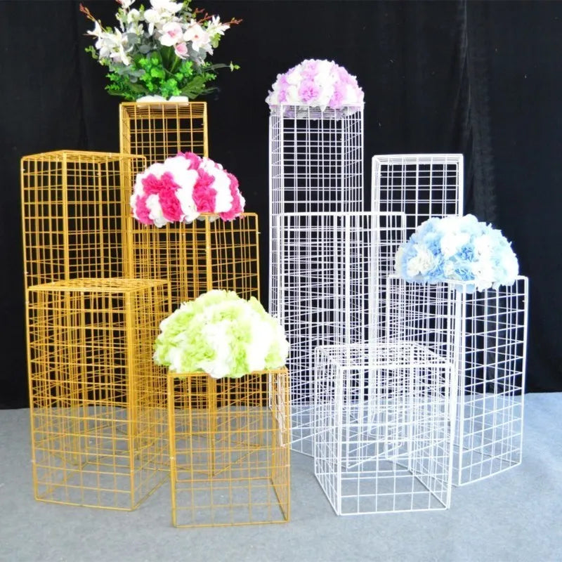 Twist Design Flower Stand Elegant Event Decor