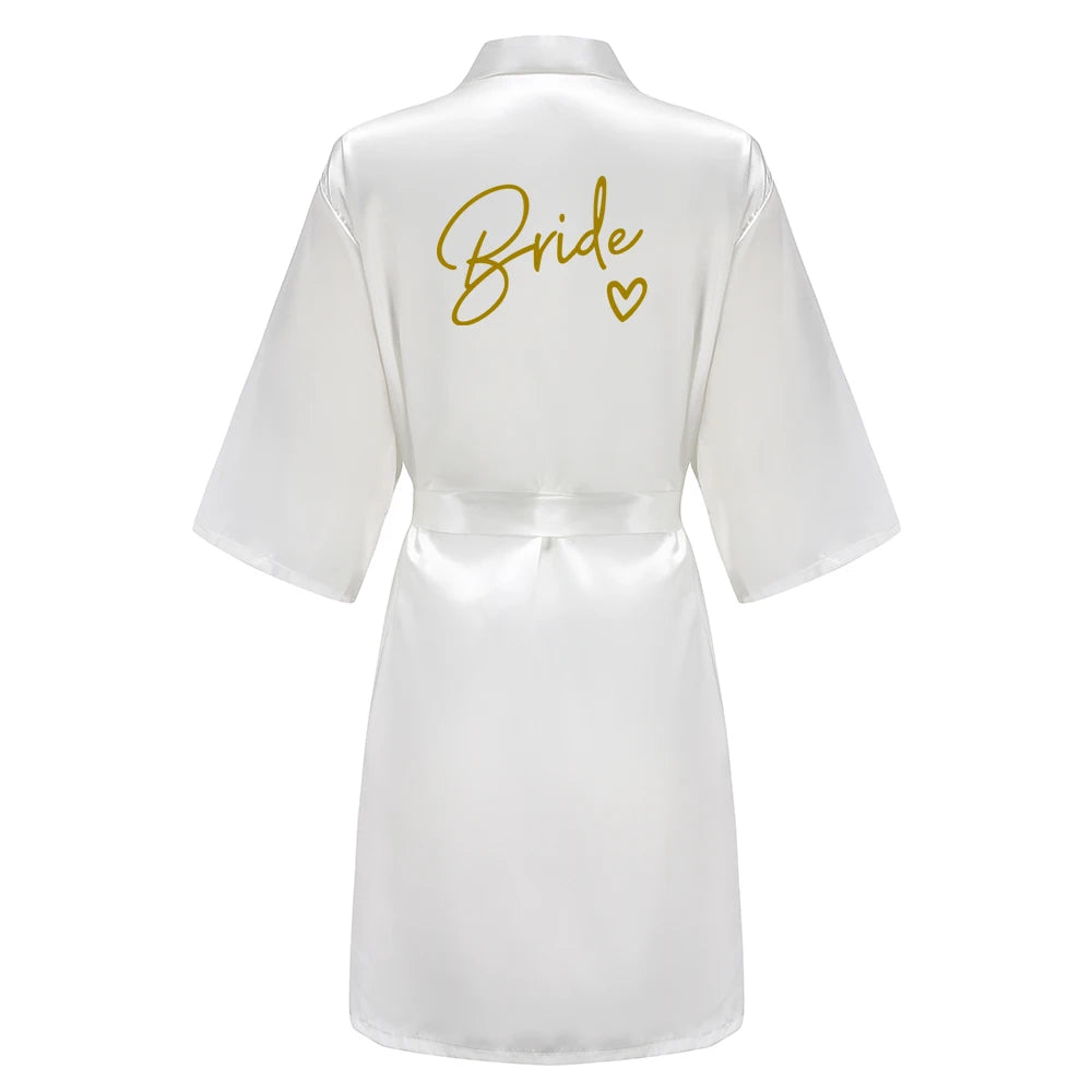 Kimono Satin Robes for the Wedding Party