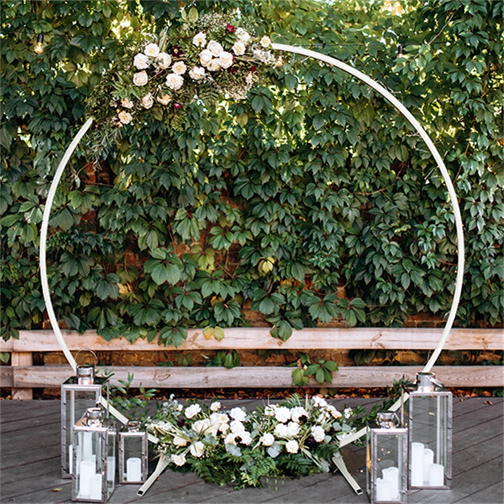 Wedding Iron Ring Arch Backdrop Decoration Stand
