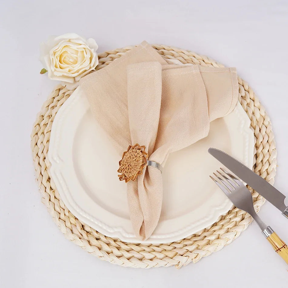 Elegant Cotton Table Napkins for Dining Setup