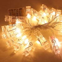 Rustic Wedding Decoration Photo Clip Fairy String Light Birthday Party Decor Kids Gifts Wedding Bride To Be Party Supplies
