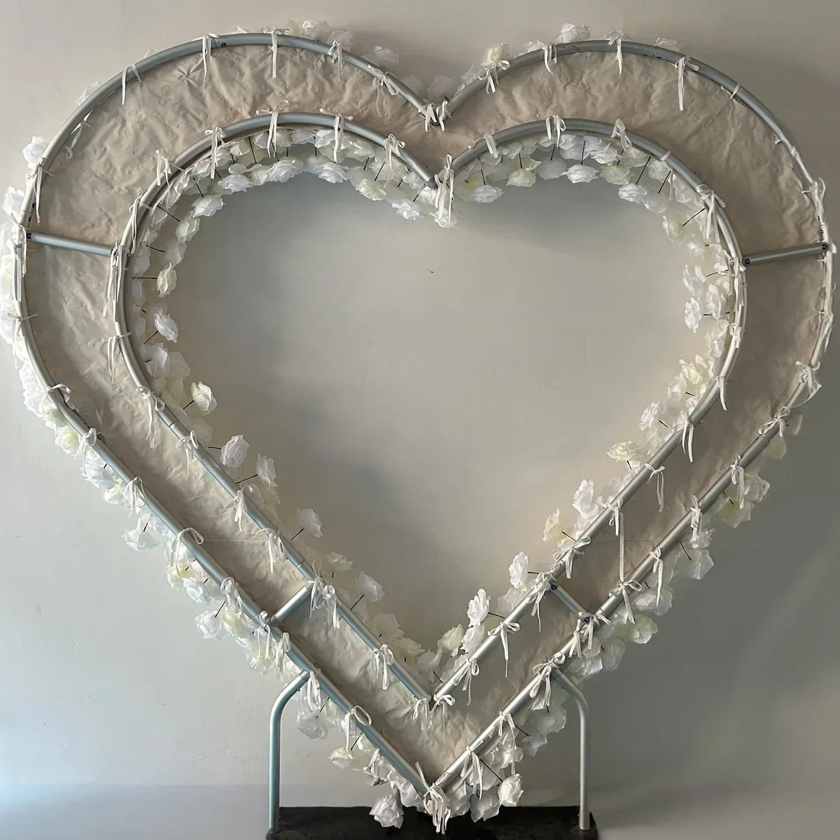 Heart Shaped Premium Rose Flower Arch Backdrop