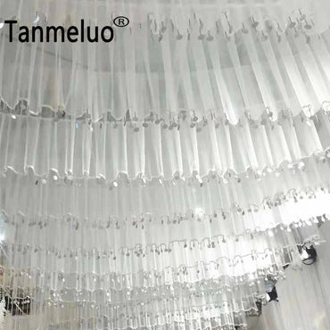 10Meter Long White Roof Drapery Panels Sheer Tutu Fabric Voile Ceiling
