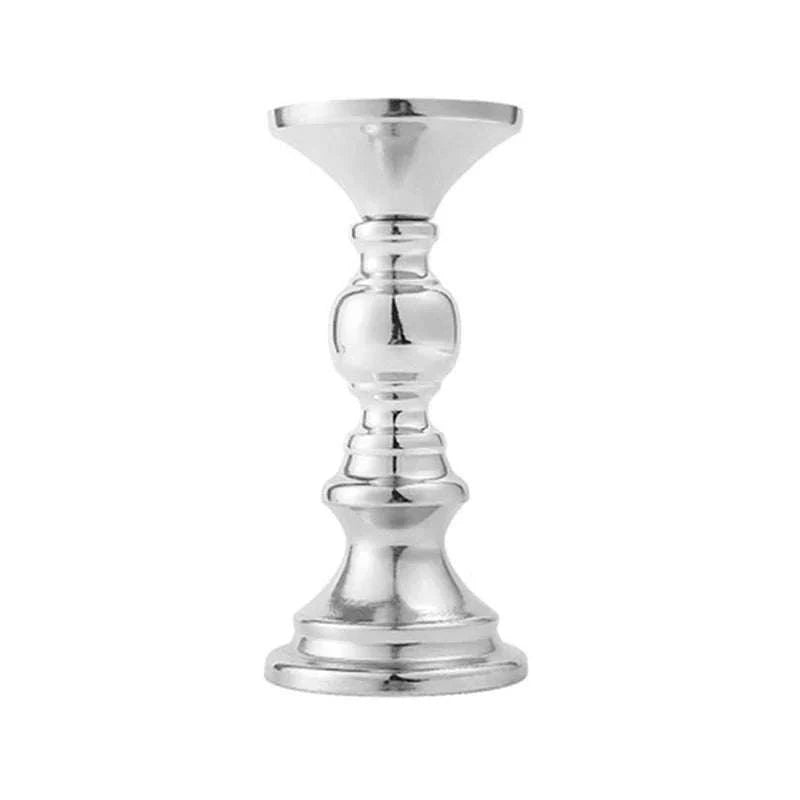 Elegant metal candle holder stand for weddings and home decor