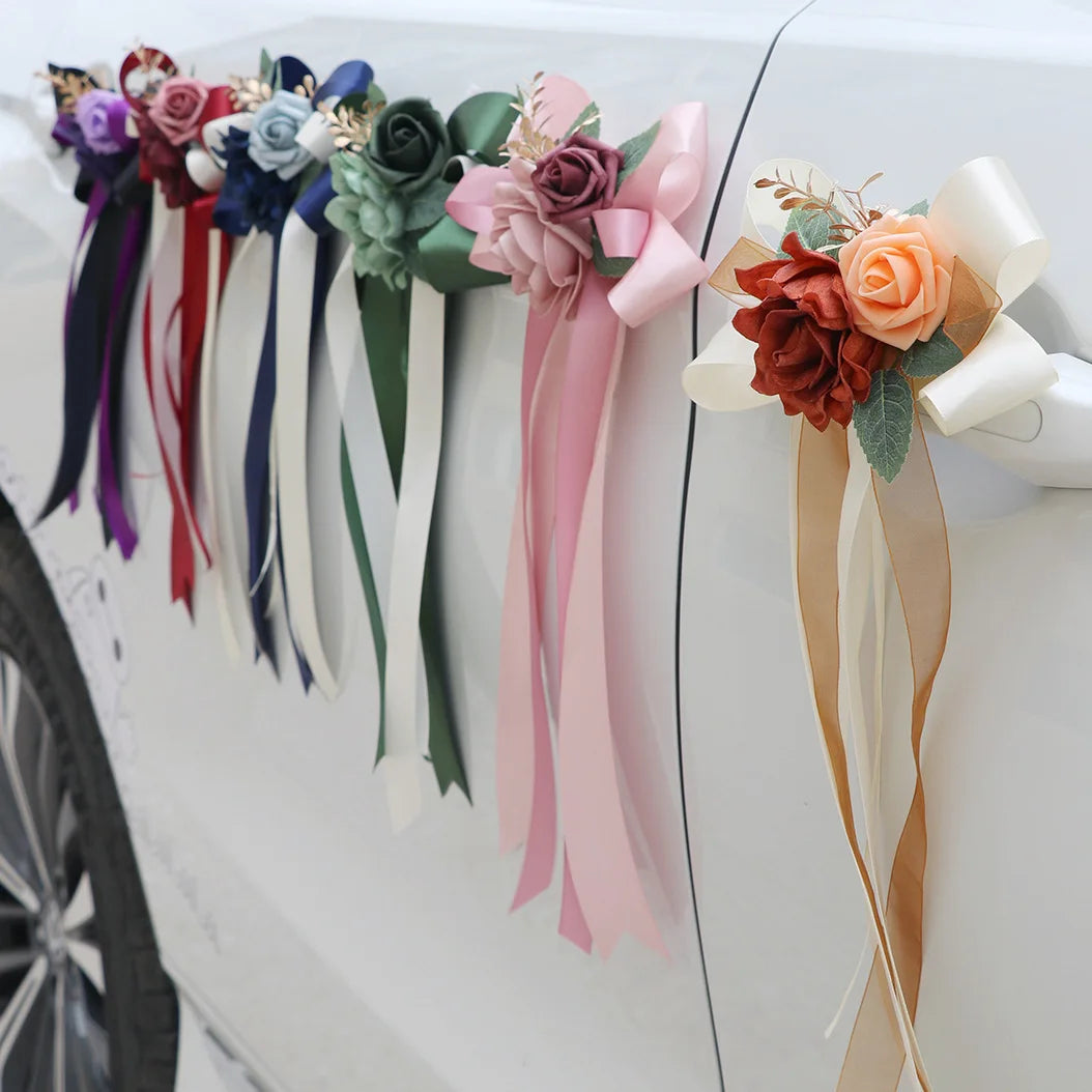 Wedding Car Flower Decoration Set